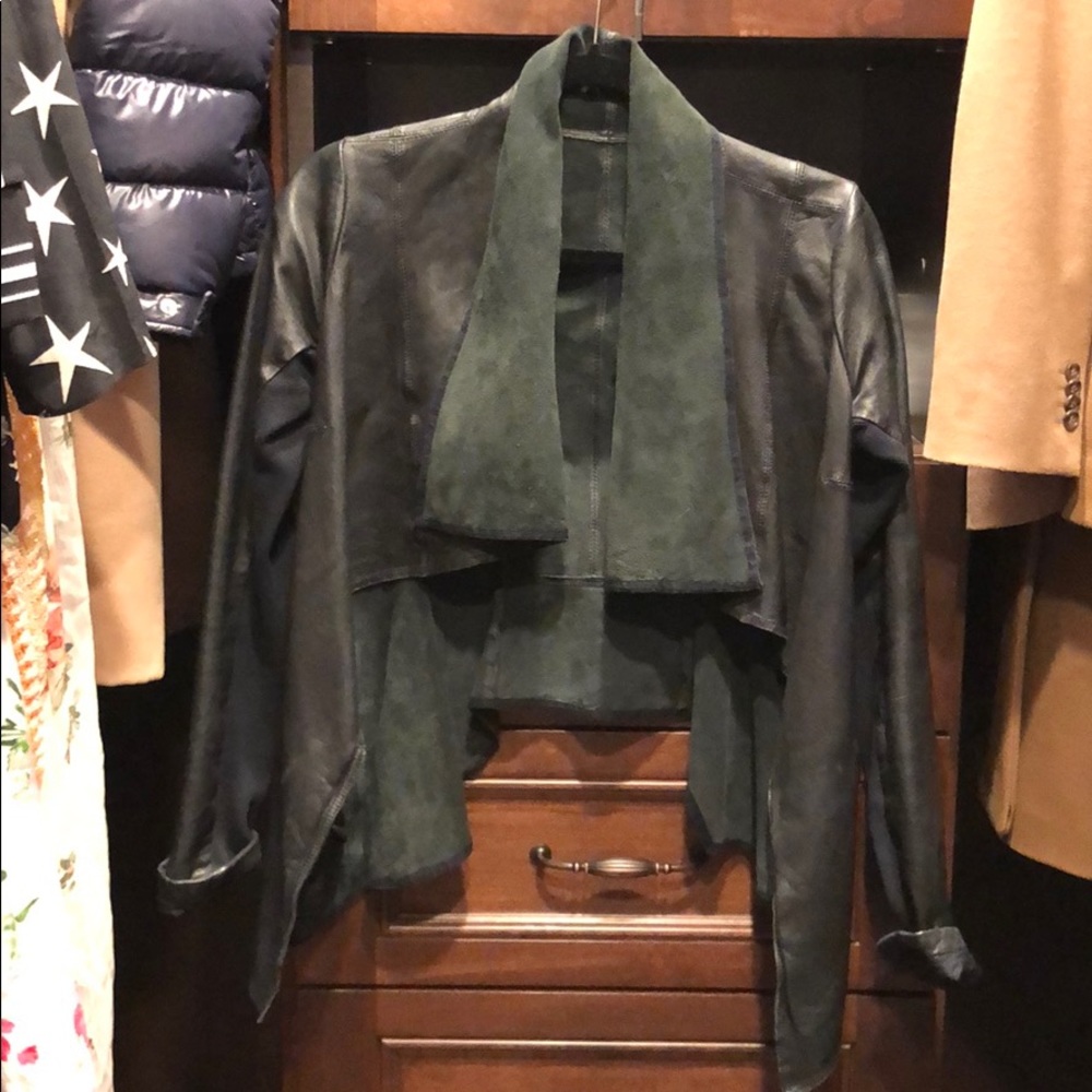 All saints leather and suede jacket